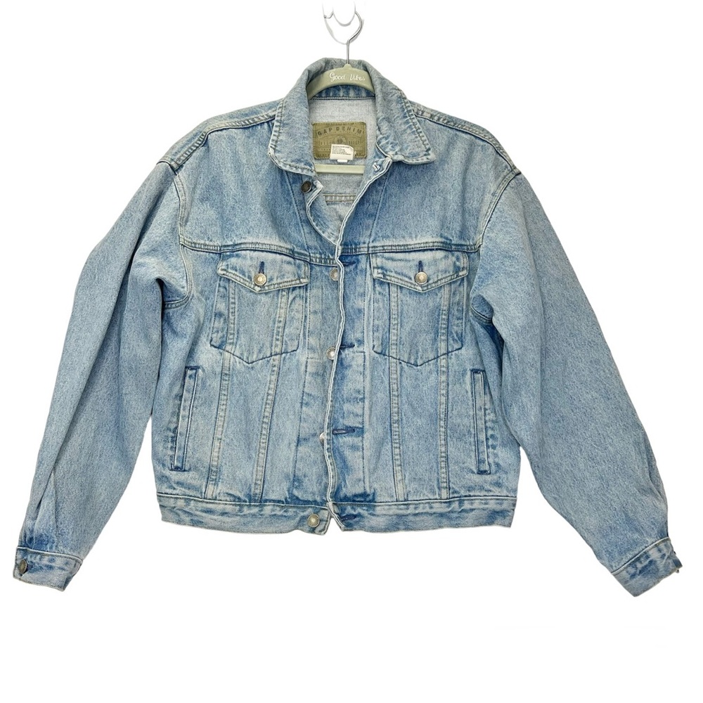 GAP Vintage Faded Blue Denim Jacket